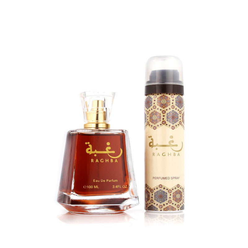 Unisex' Perfume Set Lattafa Raghba EDP 2 Pieces